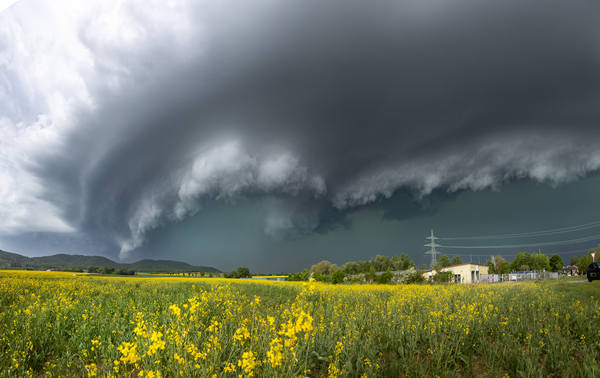 Quasi-Linear Convective System über Franken